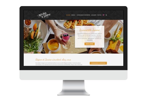Bilingual restaurant website ecommerce