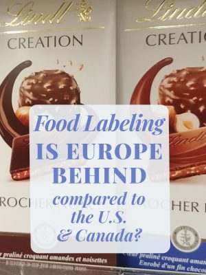 Food labeling: Is EU behind vs. the US & Canada