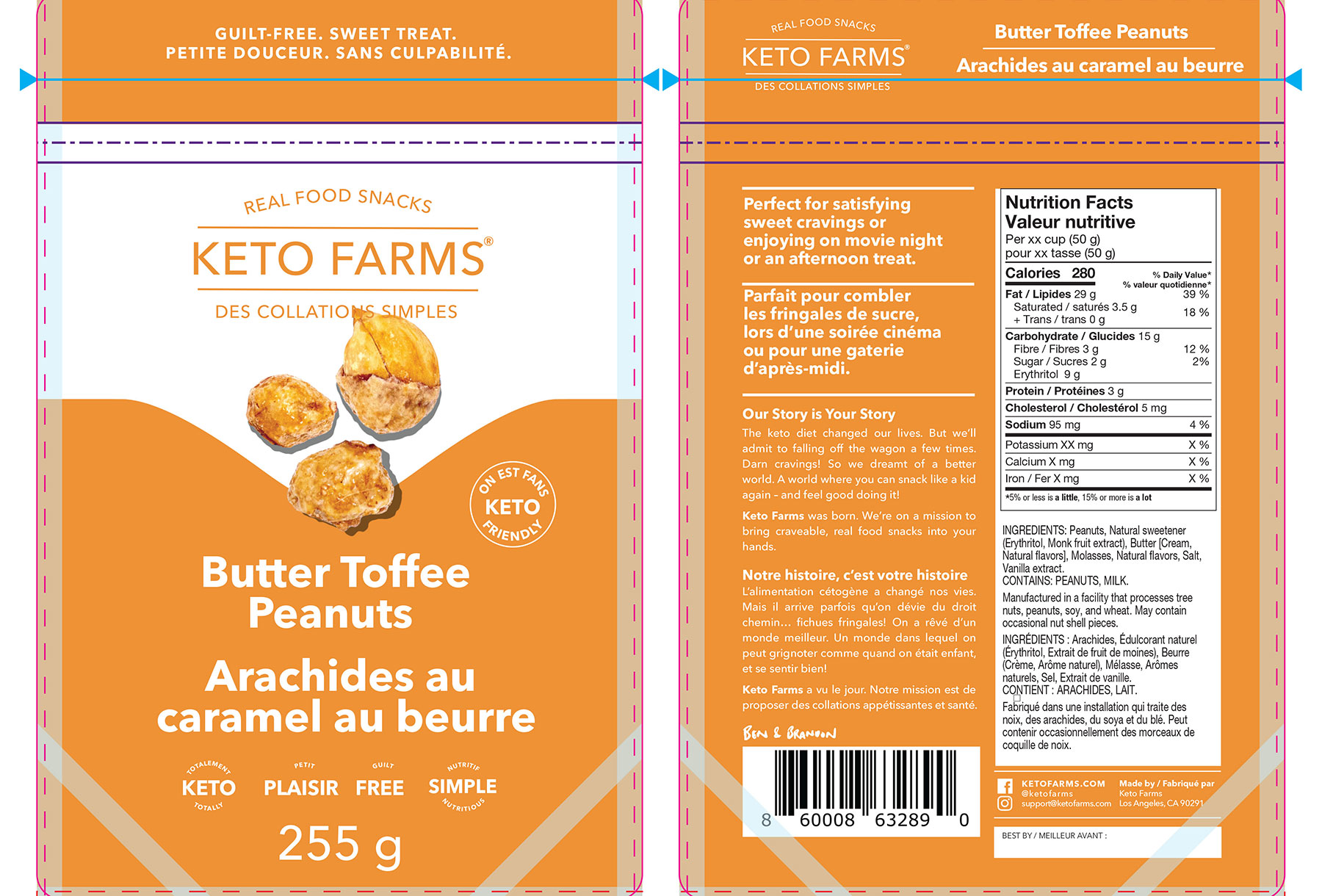 Ketofarms - Butter Toffee Peanuts Canada